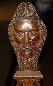 A Butterworth bench end in the chancel May 2012